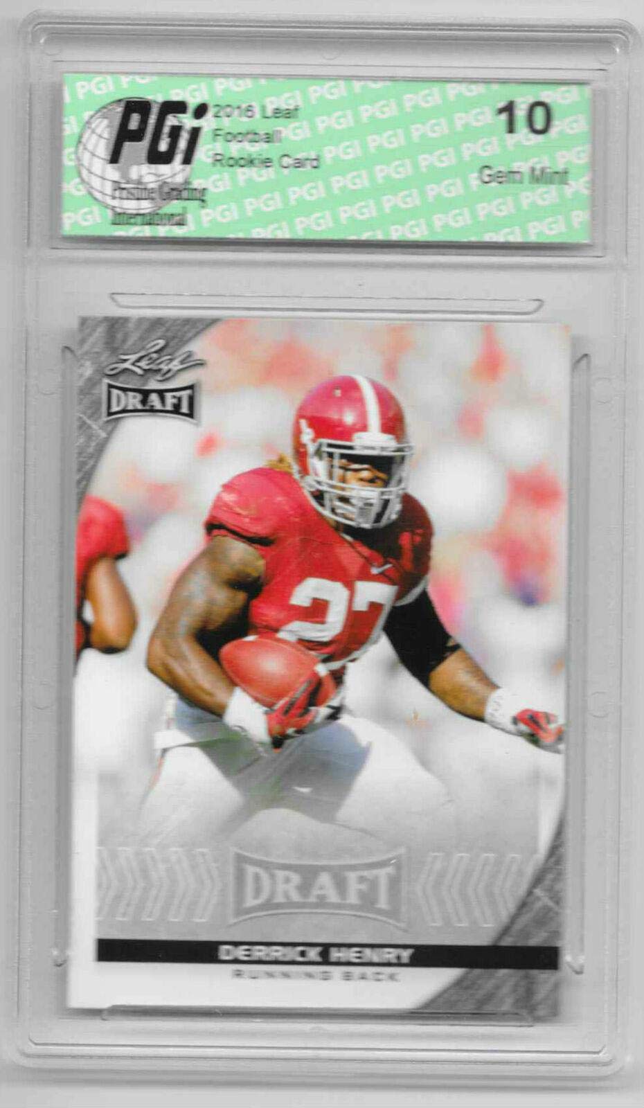 Amazon.com: Derrick Henry 2016 Leaf Draft #27 Rookie Card PGI 10 Alabama  Crimson Tide - Unsigned College Cards : Collectibles & Fine Art