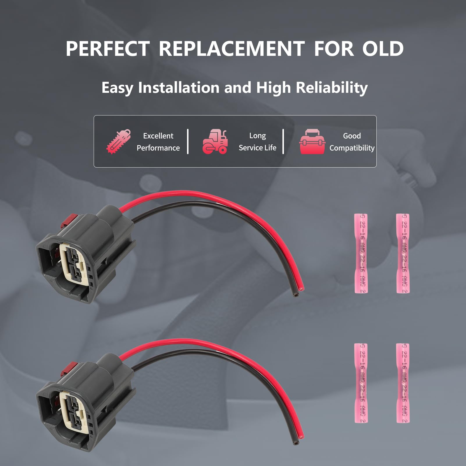 2X Câble de Frein à Main électrique pour Frein de stationnement Adaptateur de Faisceau de câbles pour connecteur Frein à Main Grand Scenic 3 2009-2016