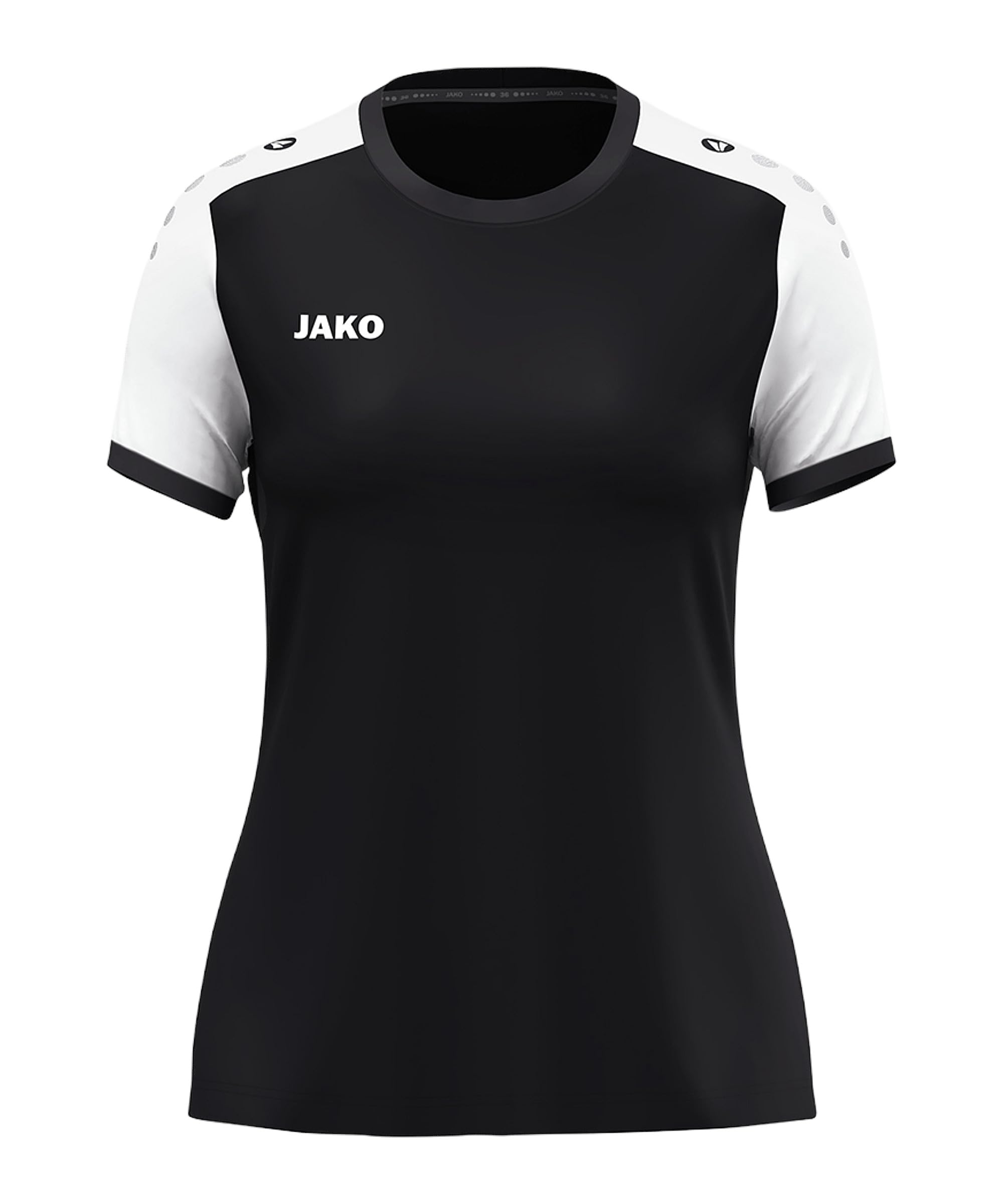 JAKO Women's Dynamic Short Sleeve Jersey, Black/White/Anthracite, M