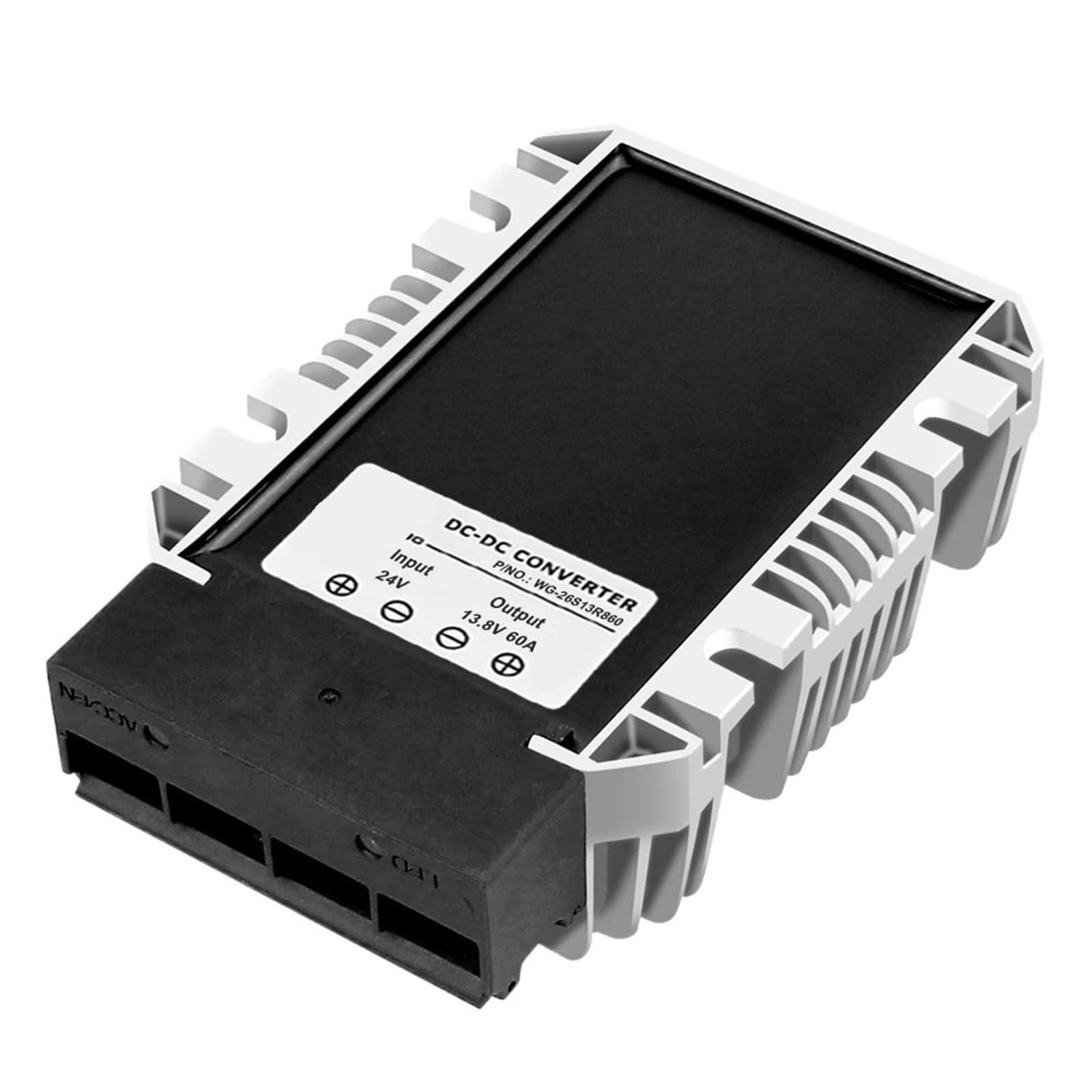 Convertitore regolatore riduttore di tensione DC 24V 36V 48V a 12V/13,8V 50A 60A for golf cart e auto da golf.(50A,48V(30-60V),12V)