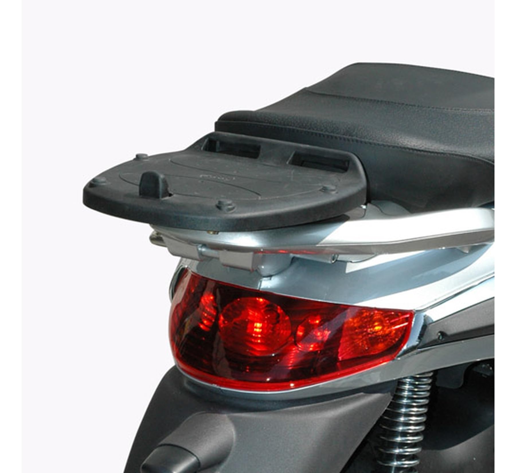 givi motorradkoffer alp44a monolock alpina aluminium 44 lt + träger kompatibel mit piaggio beverly 125-250 2005 2006 2007 mototopgun alp44a + e344