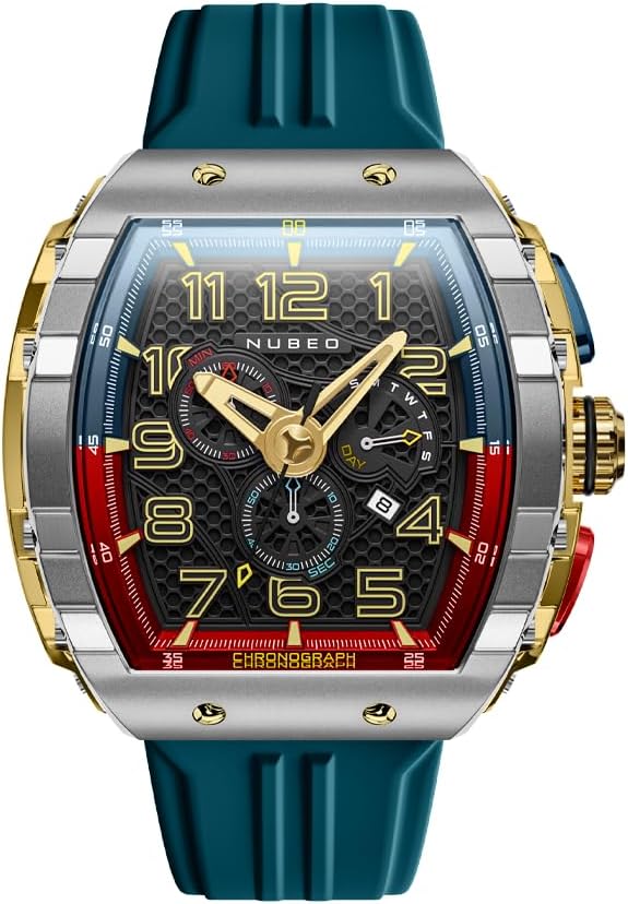 Nubeo Mens 49mm Magellan Retrograde Chrongoraph Madagascar Ubuy