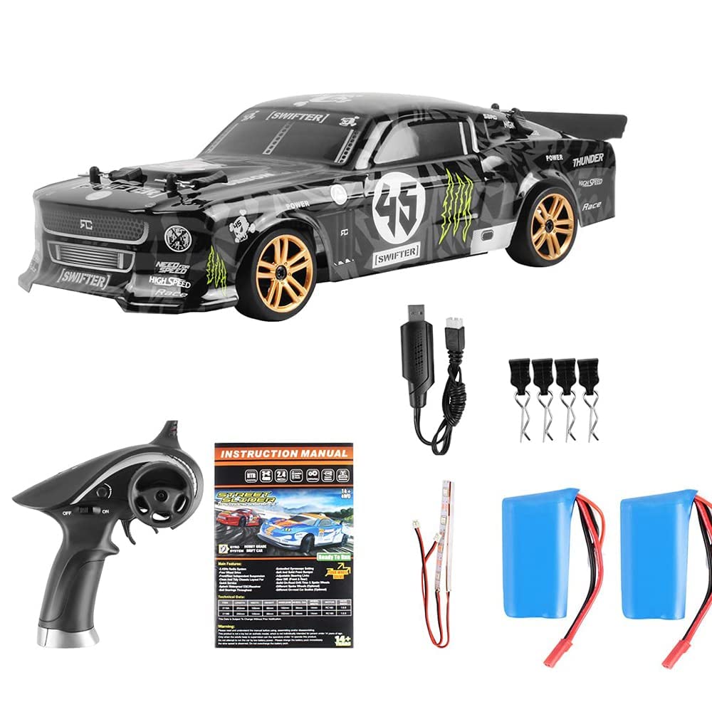 4wd High Speed Rc Rally Car - Drift, All-terrain Monster Truck Z Lekkim Podwoziem Led, Odpornym Na Uderzenia Nadwoziem Z Pvc I Gumowymi Oponami Odpornymi Na Zużycie, Niezależny System Zawieszenia