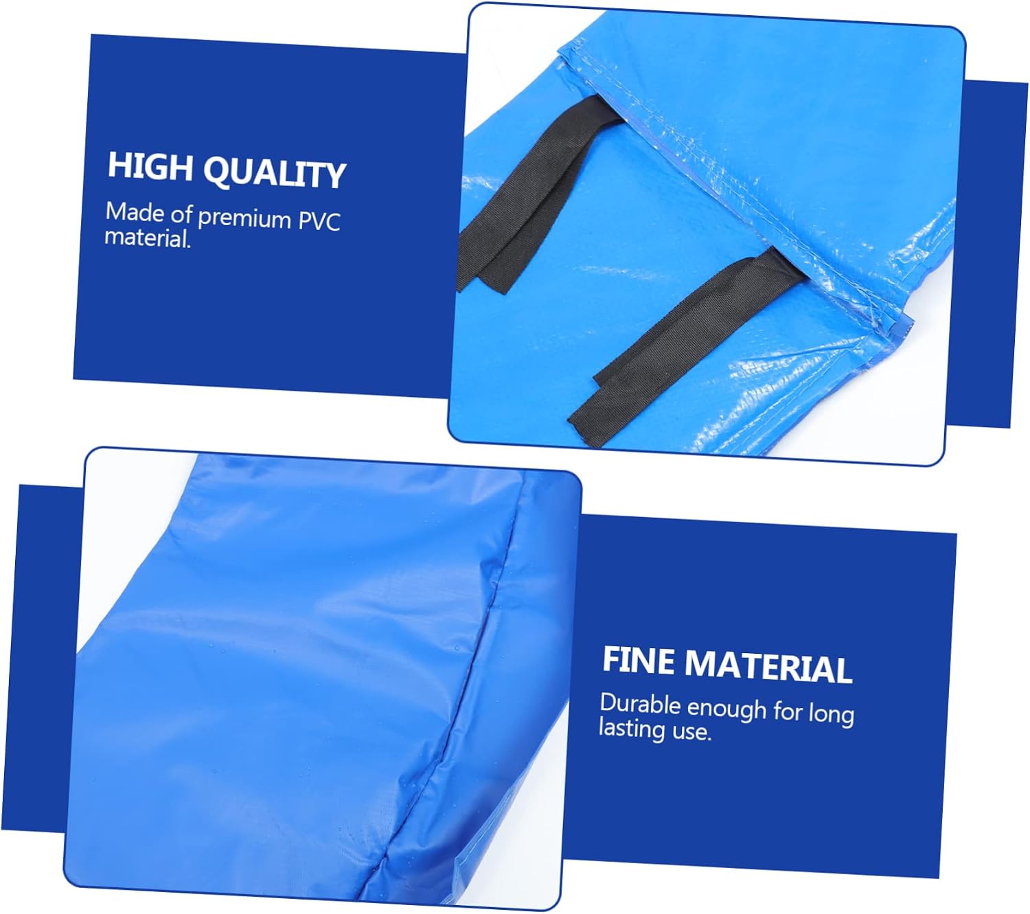 Happyyami Trampoline Shade Cover Trampoline Part Made of Quality PVC Thickened Cushion Easy Install