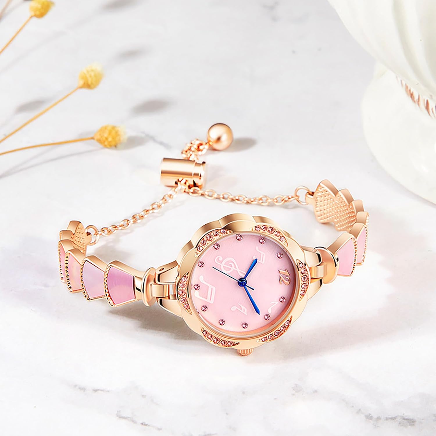 BESTKANG Elegant Petite Bracelet Watches for Women Waterproof Analog Dress Diamond Women's Watch