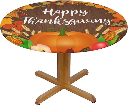 Vista 80 de Delerain Mantel redondo ajustable de hortensia azul, mantel redondo impermeable con borde elástico, lavable, para interiores y exteriores, se adapta