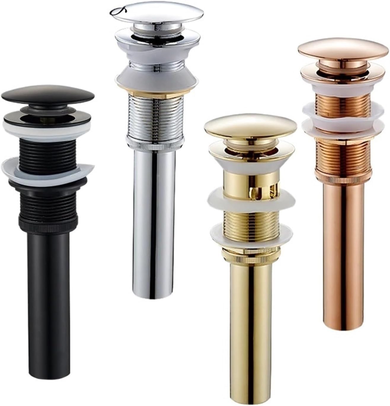 sostituzione del tappo del lavello pop up, Golden Bounce Lavandino in rame Lavandino in vetro Scarico a pressione Accessori for il bagno Scarico for lavabo Lavandino Scarico a scomparsa(Antique Brass