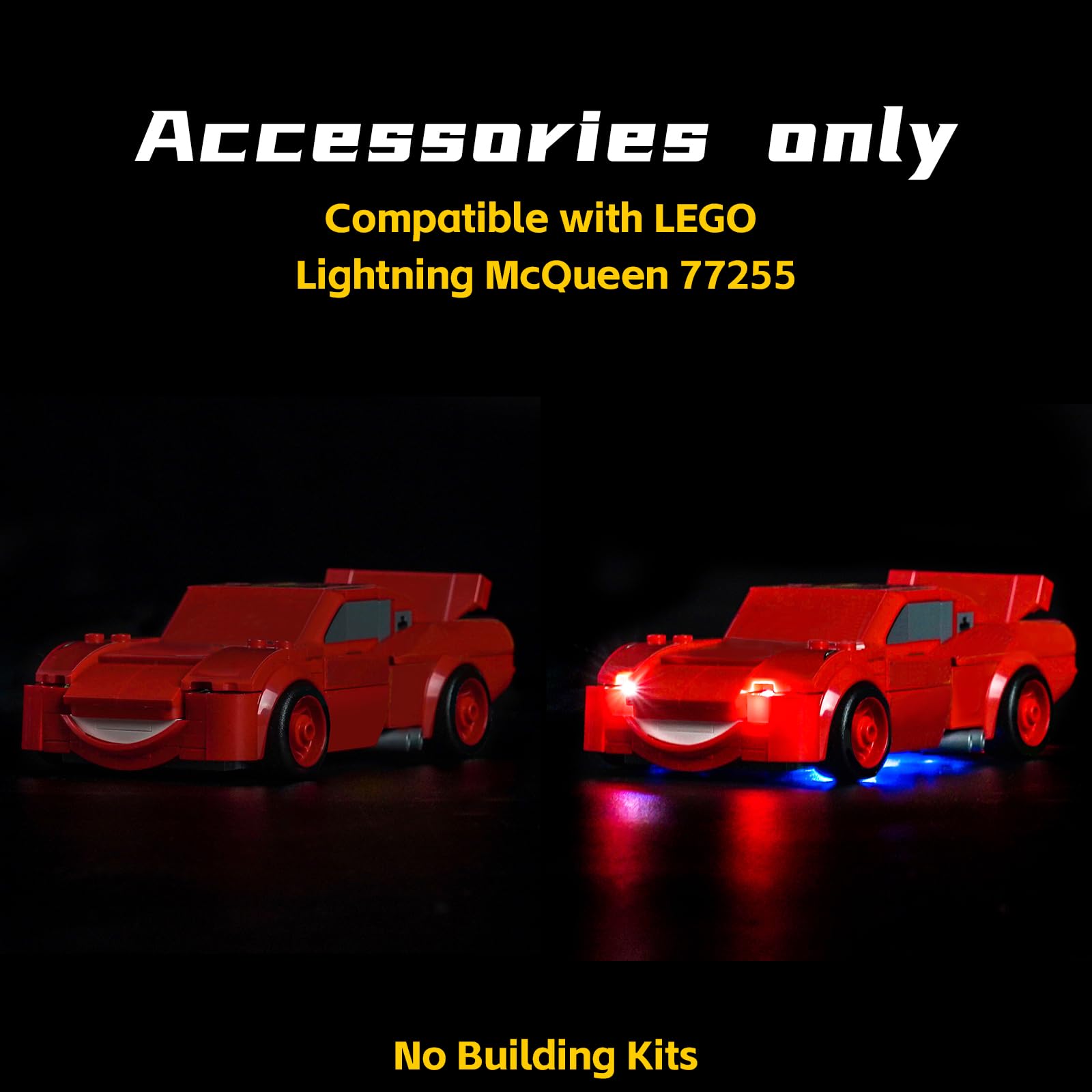 Light Kit Compatible with Lego 77255 Lightning McQueen (No Model) - Image 3