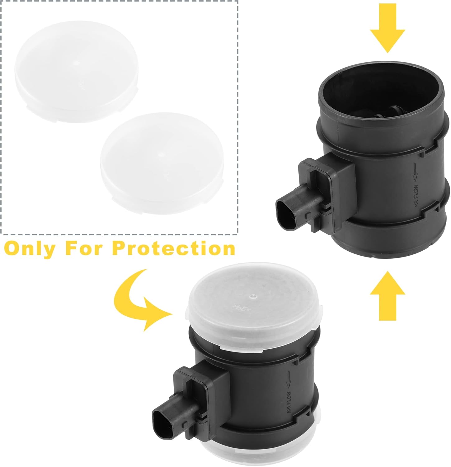 X AUTOHAUX 0280218421 Car Mass Air Flow Sensor Meter MAF Sensor Airflow Replacement for Chevrolet Aveo 2009-2011 for Chevrolet Aveo5 2009-2011