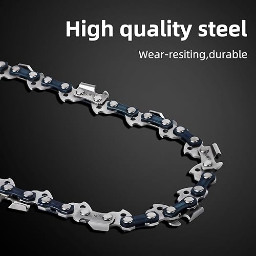 Miniatura 5 de Paquete de 4 cadenas de motosierra S40 de 10 pulgadas con paso LP de 3/8 pulgadas, calibre 050 pulgadas, 40 eslabones de transmisión, cadenas de