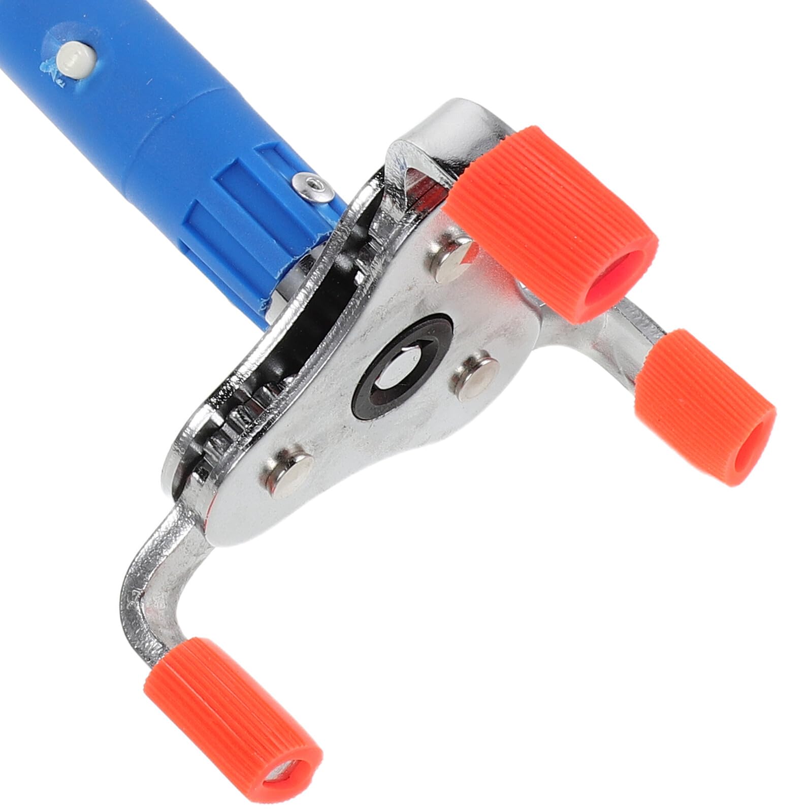 COHEALI Herramienta para Desmontar Detectores de Humo Pequeña de Aleación de Aluminio con Poste Corto de 30 Cm, Extractor Antideslizante para Sensores de Humo y Fuego, Kit Manual