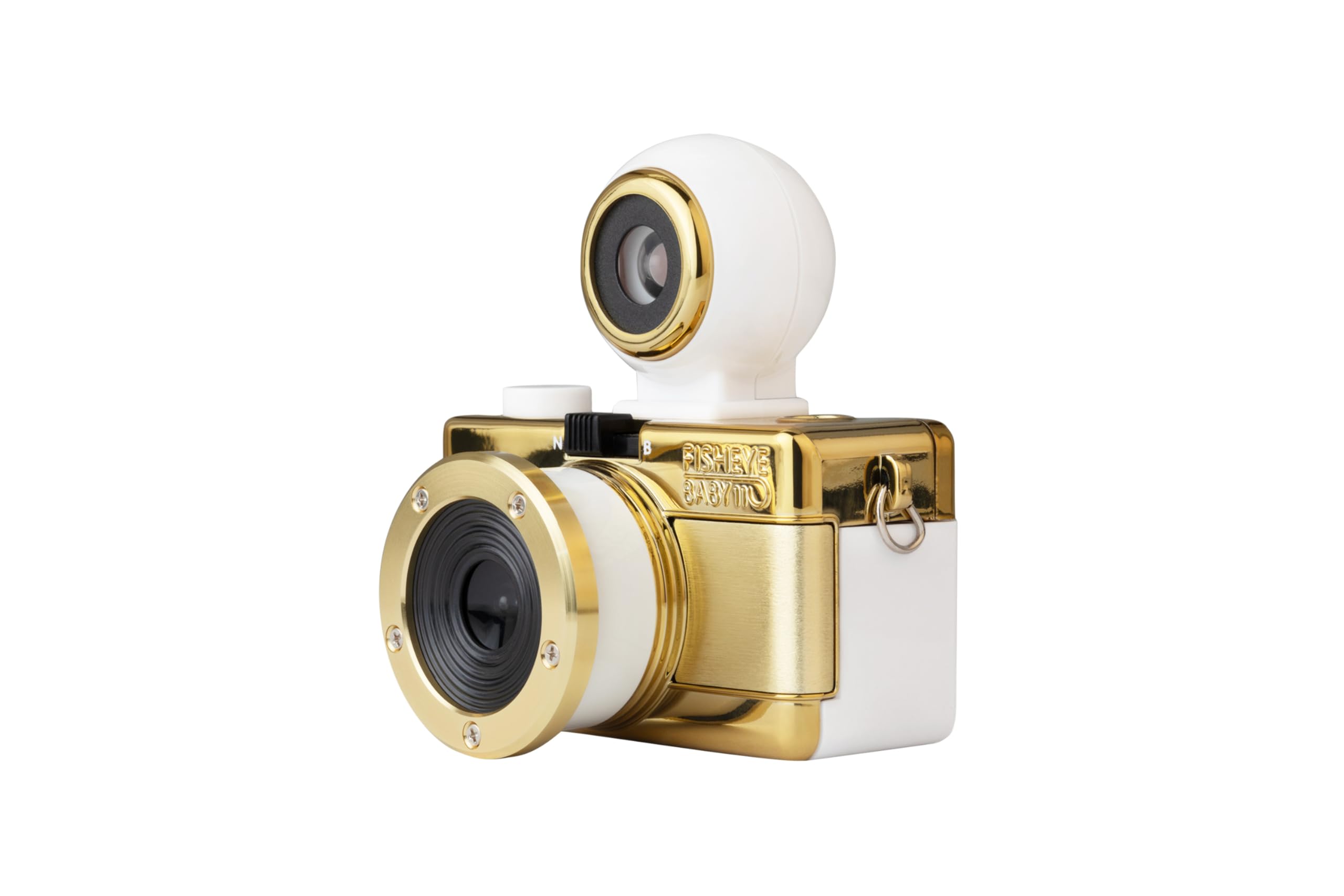 Lomography Fisheye Baby 110 Camera Gold With Chain