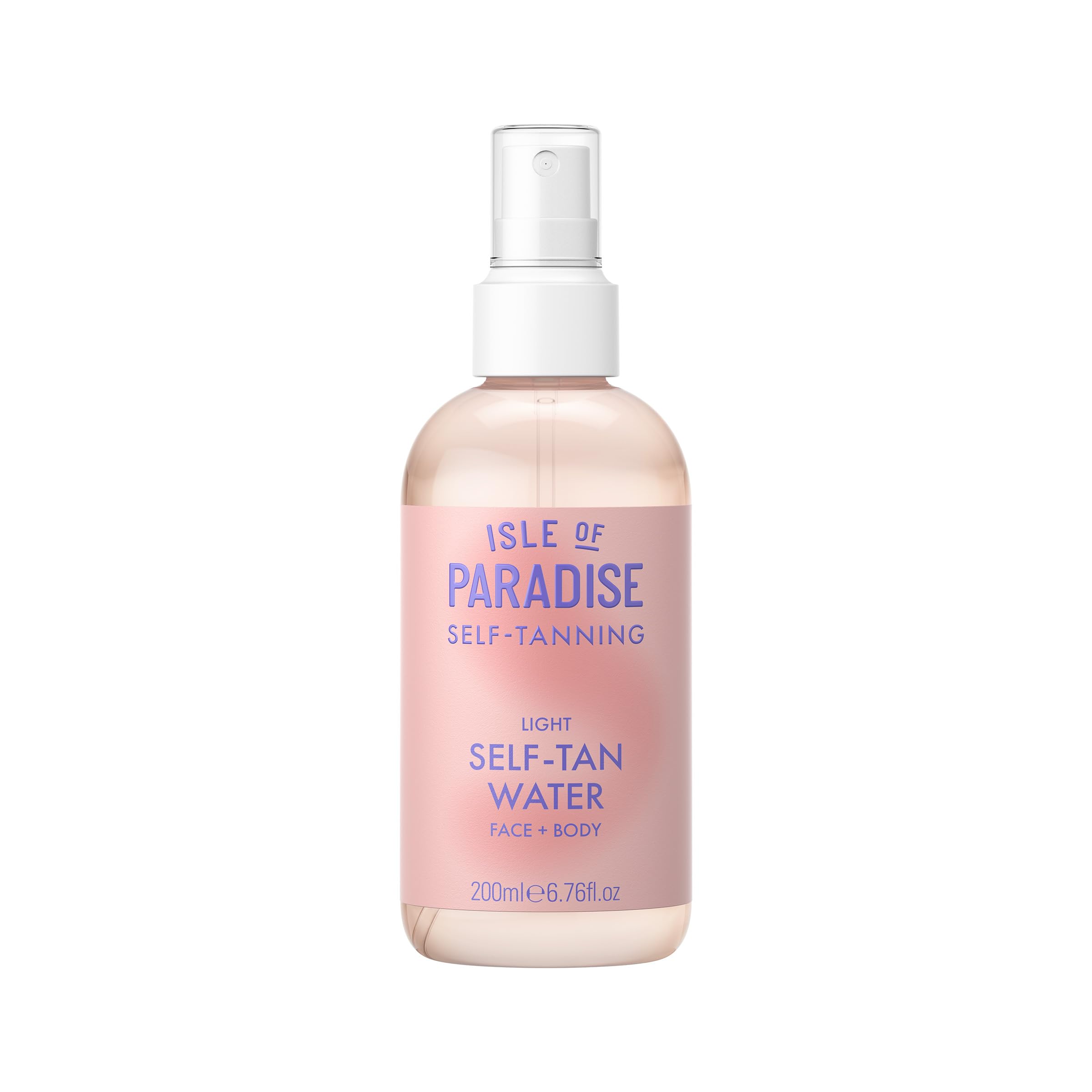 Isle of Paradise Self Tan Water Light (200 ml) Hydrating Self Tanning Water Natural Ingredients & Vegan