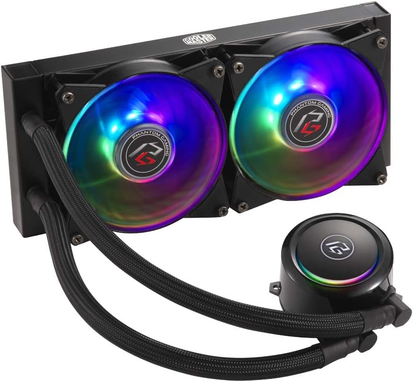 Cooler Master ML240R RGB ARGB Liquid CPU Cooler, 12V, 66.7 CFM, 15 dB(A), 2000 RPM, Desktop Compatible