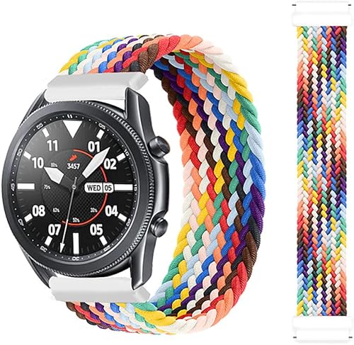 Apbands Correa trenzada Solo Loop de 0.866in, compatible con Samsung Watch 3 de 1.73 pulgadas, Galaxy Watch de 1.73 pulgadas, Gear S3