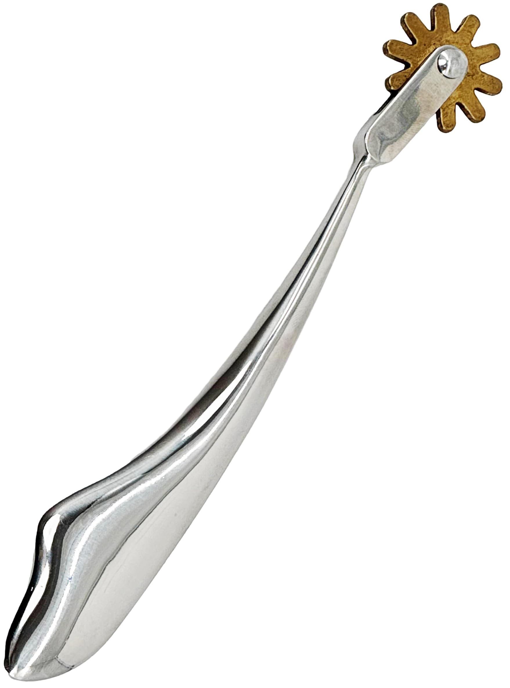 Generic Equine Massageroller Edelstahl Handheld Pferd Muskelmassagegerät mit Messing Zahnrad für Muskelentspannung & Verspannungen