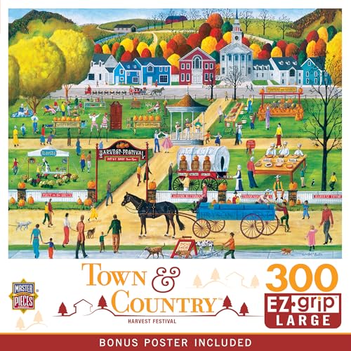 MasterPieces Puzzle de Rompecabezas de 300 Piezas EZ Grip - Festival de la Cosecha - 18"x24" miniatura 1