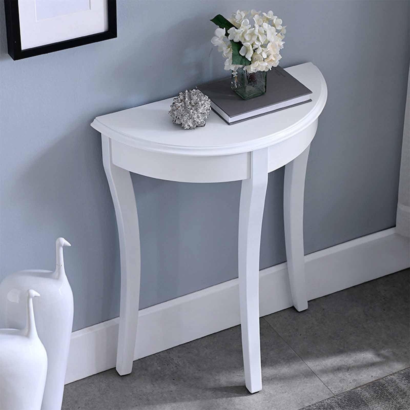 Mesa de entrada clásica de madera maciza anticraquelado para el vestíbulo