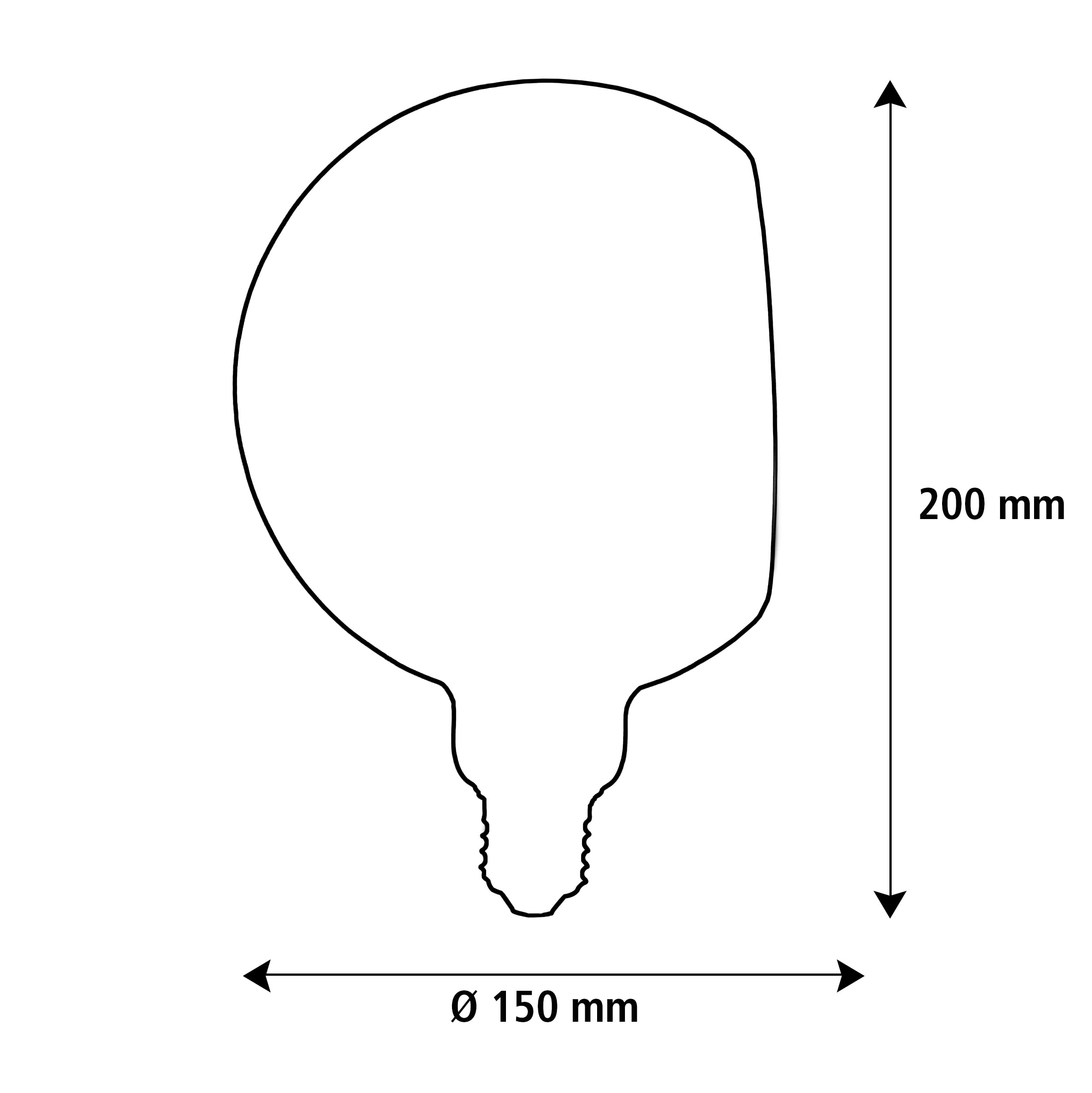 Segula LED Floating Globe 150 Gold - 90° E27 300Lm 2200K