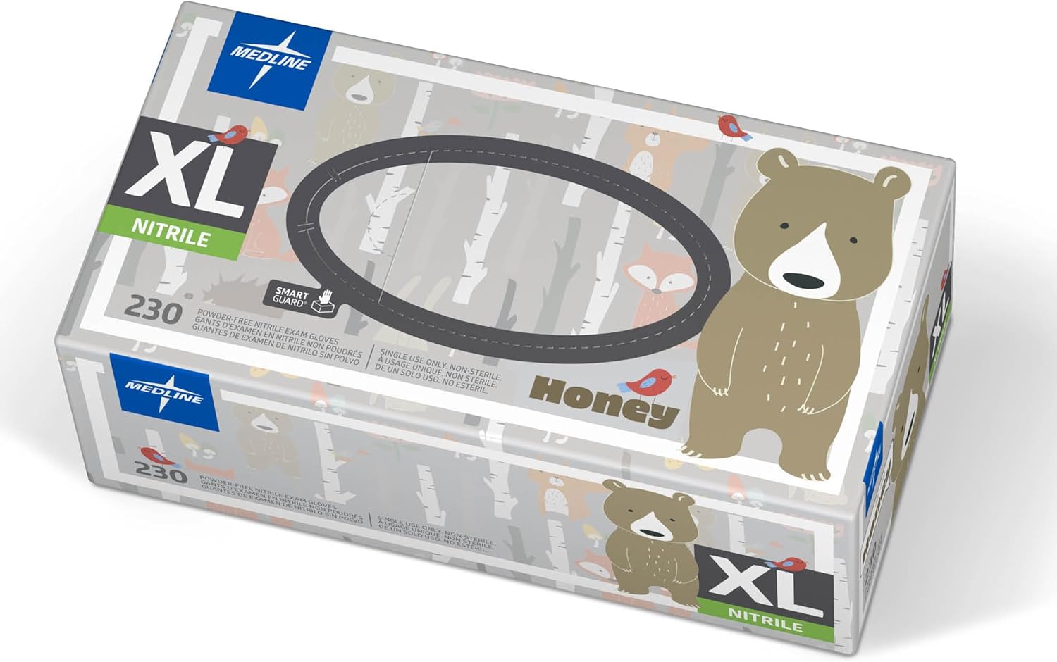 Medline Woodland Friends Nitrile Exam Gloves (Small) Thumbnail