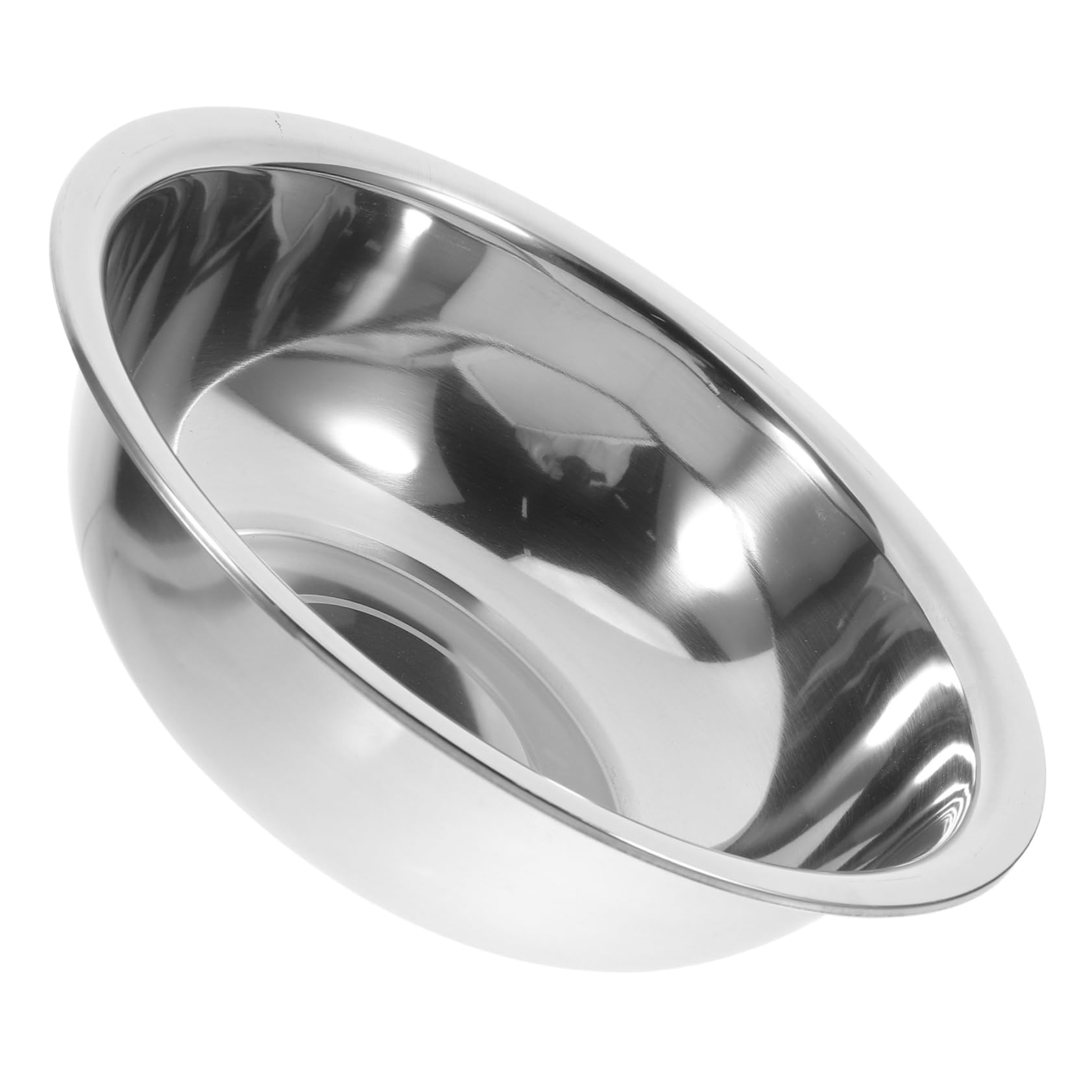 DOITOOL Elegant Footbath Large Stainless Steel Bowl Face and Foot Washing Portable Wash Basin Home Decor Accessory