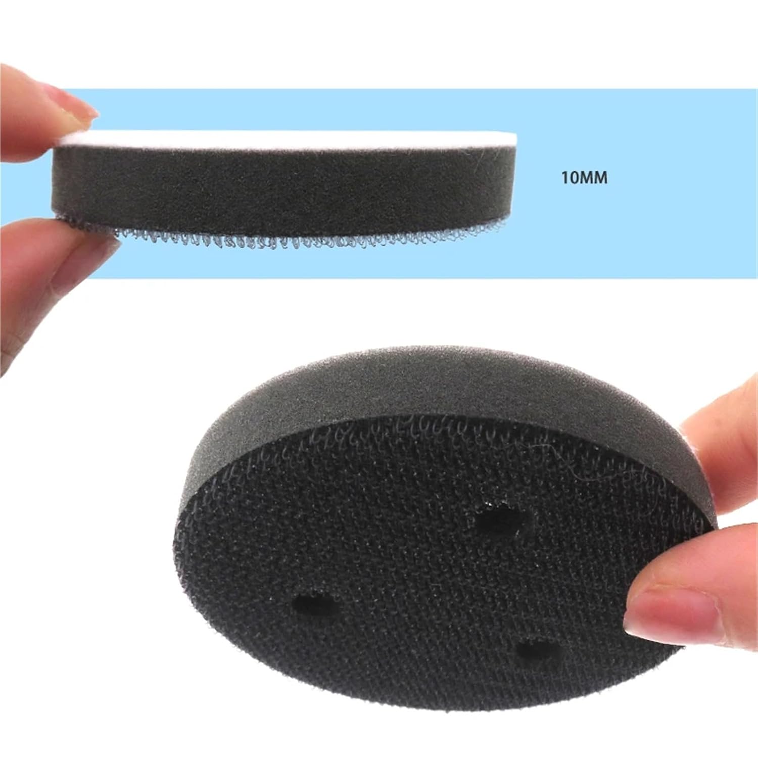 Disc Backing Pad 20Pcs 3 Inch Soft Foam Interface Sponge Pad Hook and Loop Backing Cushion Pads for Woodworker,Mechanic Sanding Reliable Bases