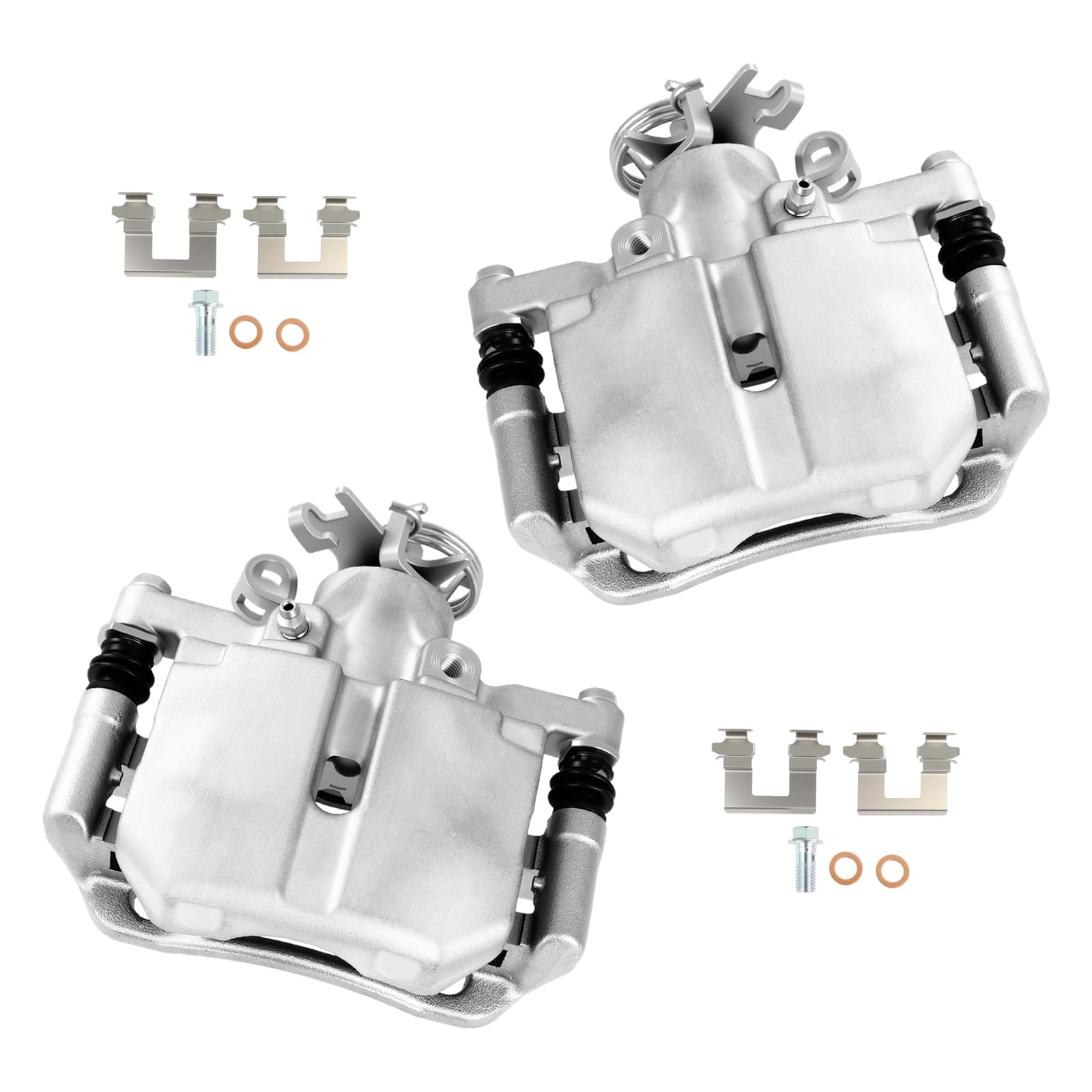 cciyu Rear Left &amp; Right Disc Brake Calipers With Bracket 18B5014 18B5015