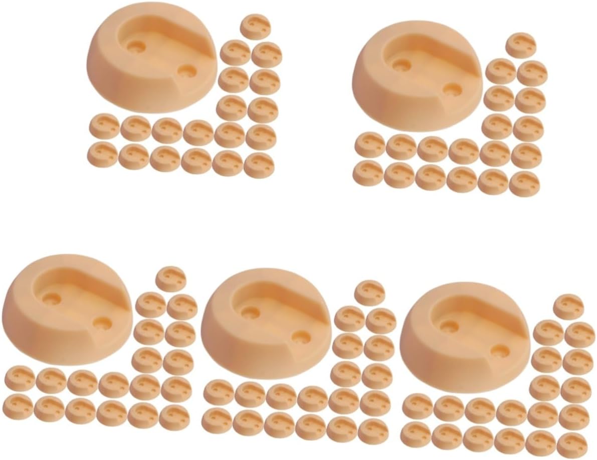 PRETYZOOM 100pcs Plastic Closet Pole Supports Wardrobe Rod Brackets for Easy Installation Removal Heavy Duty Shower Rod Holders for Closet Towel Support