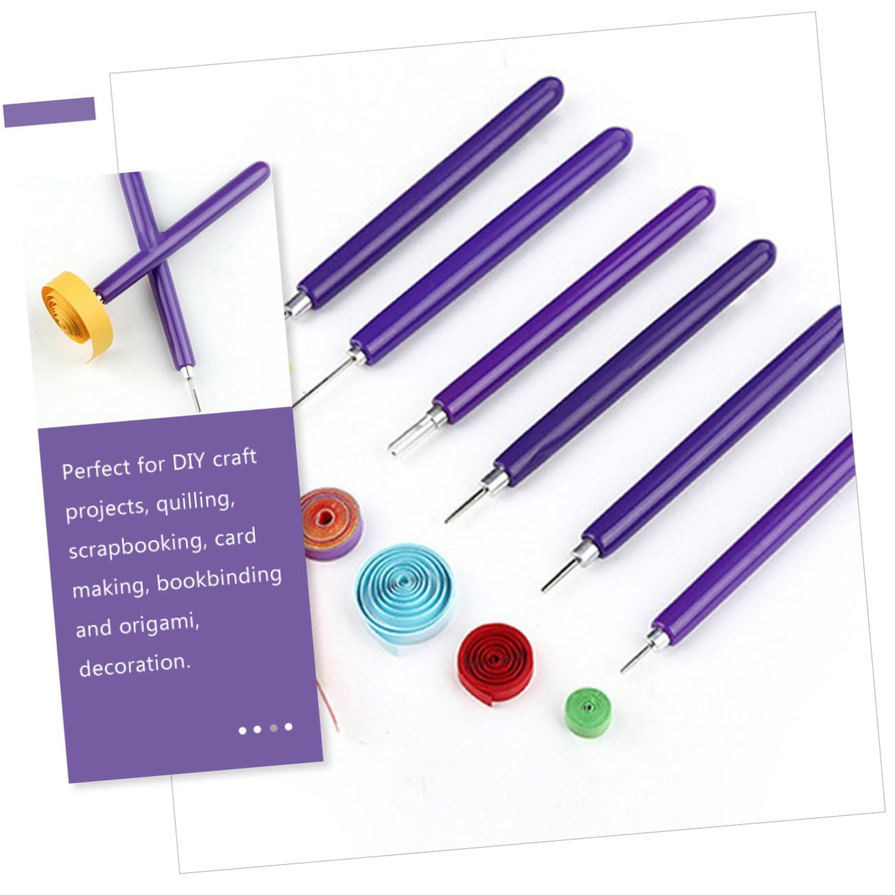OSALADI 5 Sätze DIY Papier Quilling Stift Teiliges Hochwertiges Zubehör Rostfreiem für Präzises Basteln für Kunstkarten und Projekte für Anfänger und Fortgeschrittene