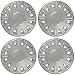 Hub-Caps for Select Ford Crown Victoria & Mercury Grand Marquis (Pack of 4) 16 Inch Chrome Wheel Covers