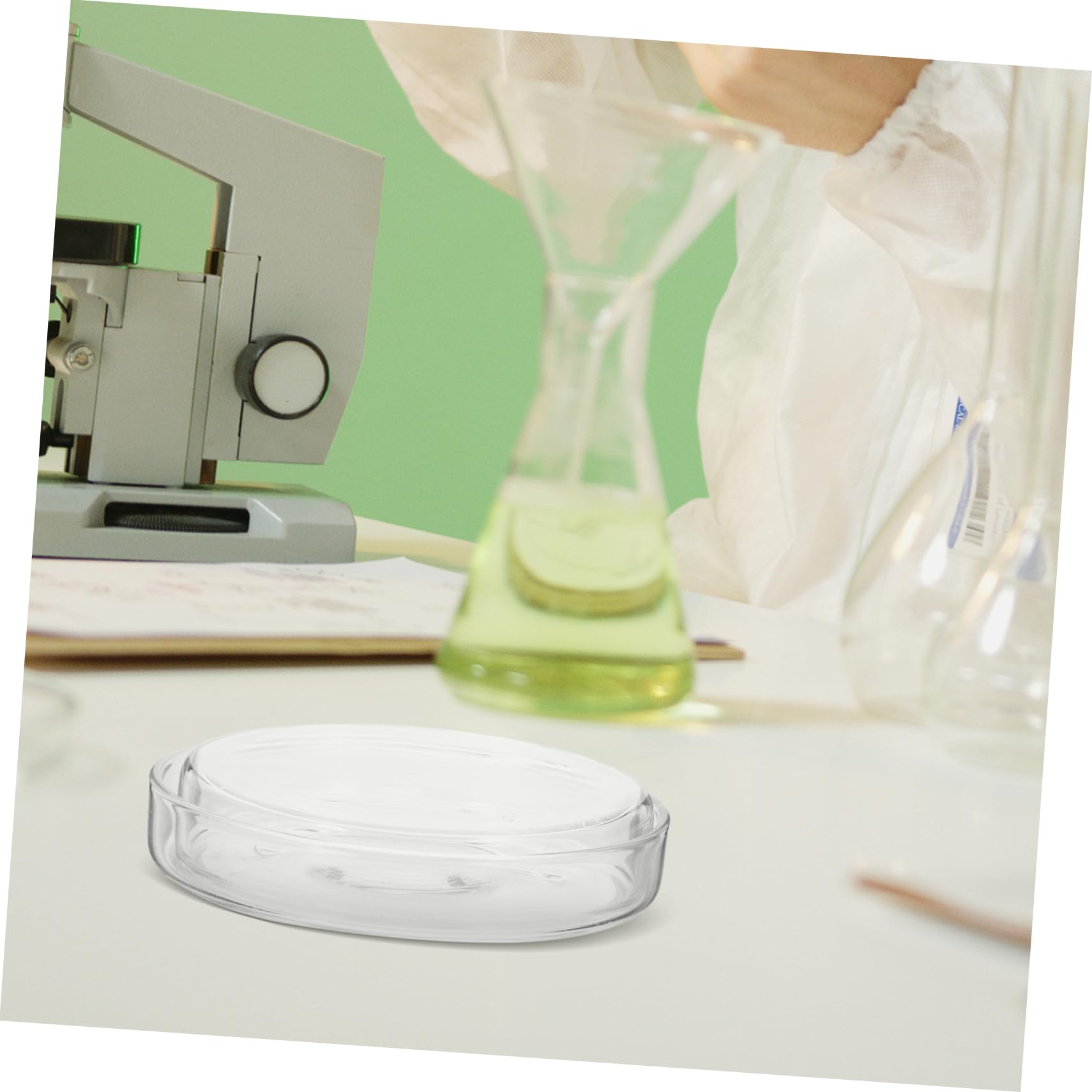 GLEAVI Lot de 10 plaques de gélose nutritive en verre pour boîtes de Pétri Fournitures expérimentales