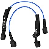 flexman 2Pcs Surfing Leash String, Adjustable TPU Secure Windsurfing Harness Lines, Windsurfing Equipment Leash Surfboard Surfing Accessory