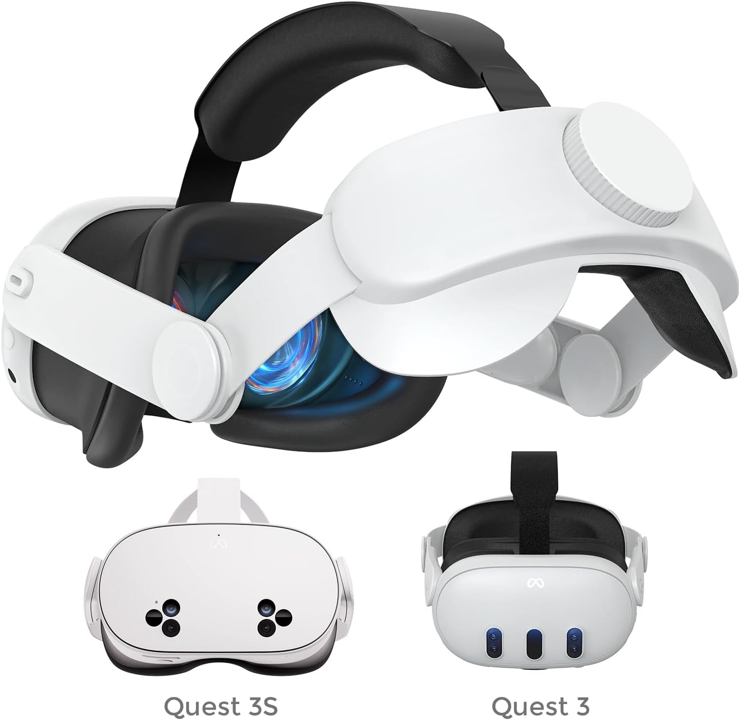 Head Strap Compatible with Oculus Quest 3,Meta Quest 3 Accessories Adjustable Elite Strap Replacement for Enhanced Comfort Support and Gaming Immersion in VR