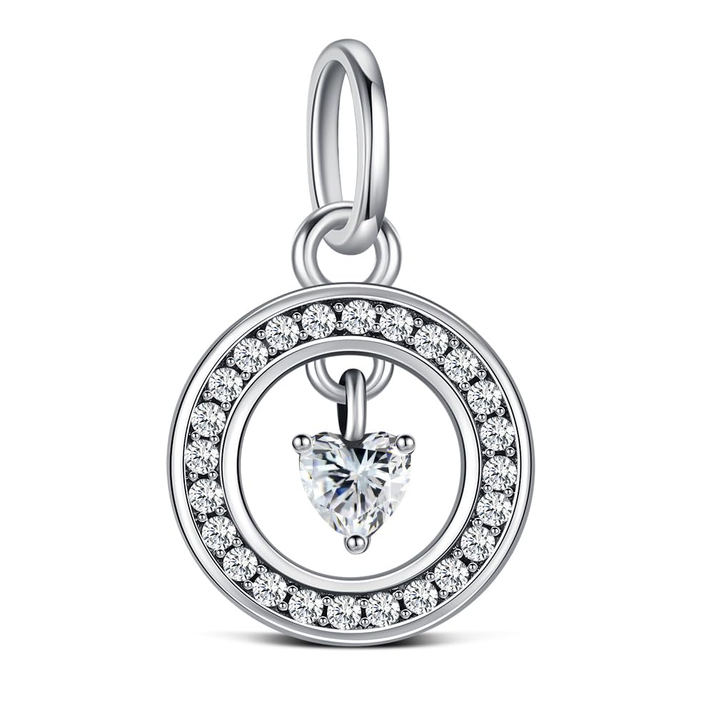 Pendentif Cœur Argent 925 Kerraom – Breloque "Me You Forever", Cadeau Romantique Pour Femme