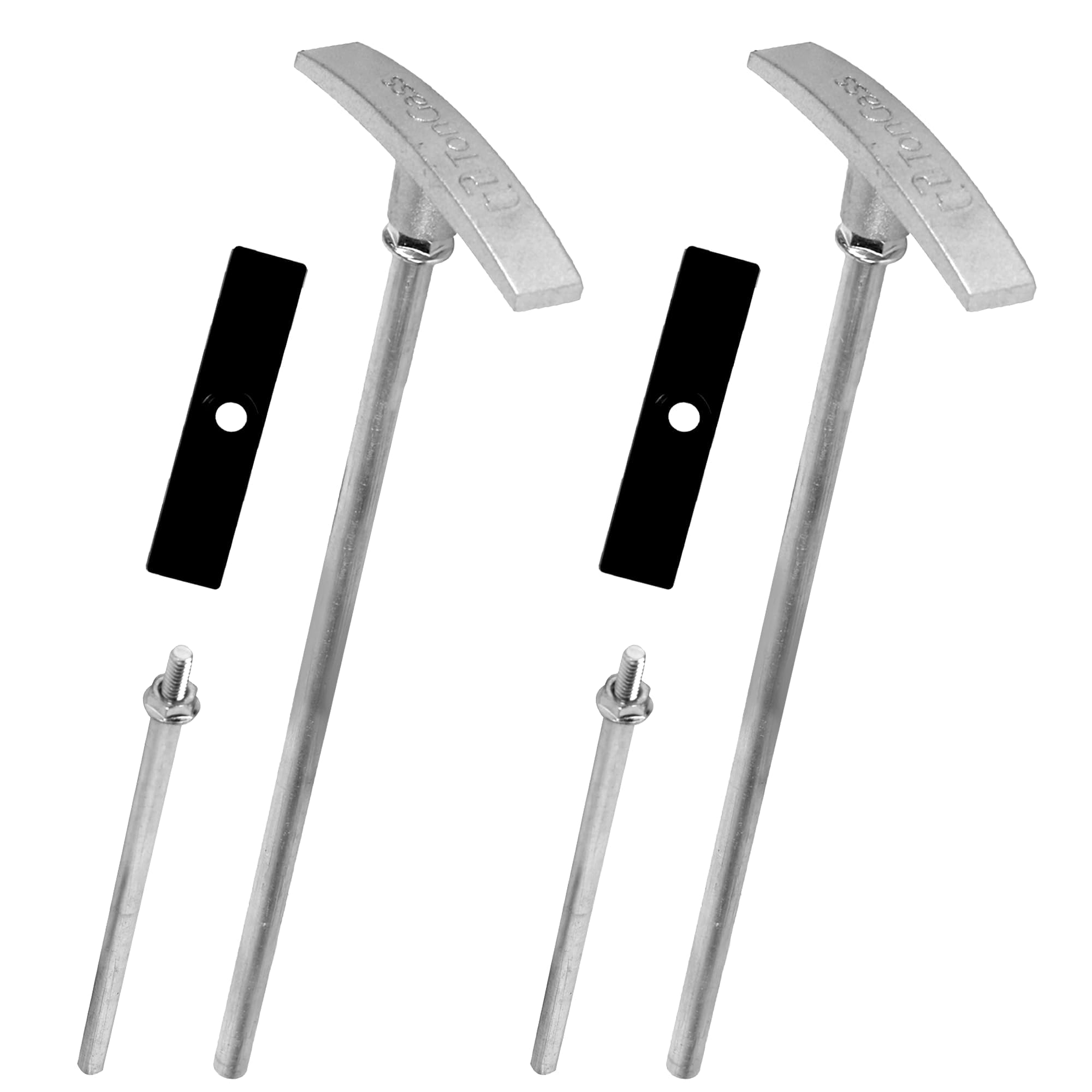 TERRIFI RV Waste Valve Handle Replacement Set, Universal Fit Valve Tube Extension Kit for RV Dump Tank, Durable Replacement Handles for RV Waste Valve (2 Pack)