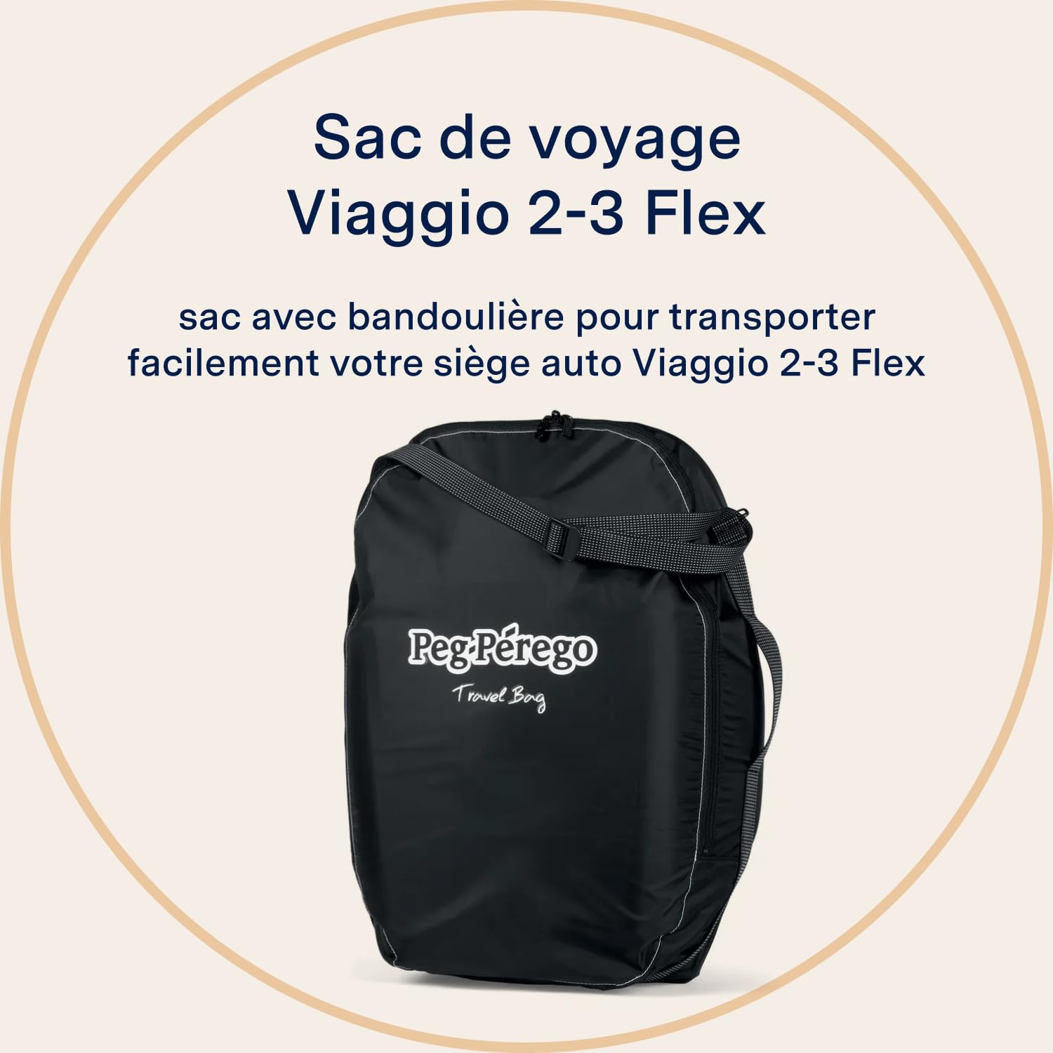 PEG Travel Bag Viaggio 2-3 Flex/Flex 120 - Sac de Transport pour Siège-Auto - Compatible avec le Siège Viaggio 2-3 Flex / Flex 120de Peg
