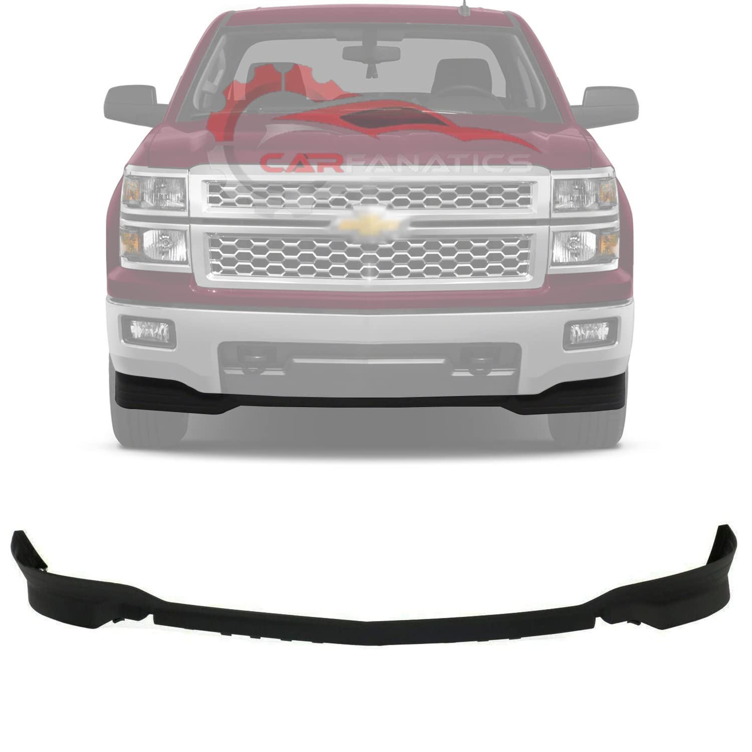Amazon.com: CARFANATICS Front Lower Valance Textured Air Deflector  