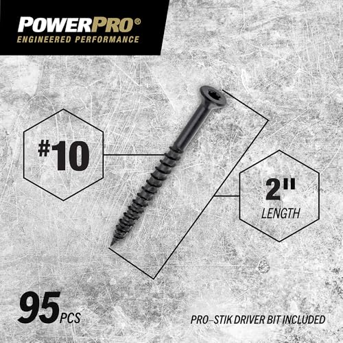 Power Pro ONE Tornillo Exterior Plano Multi-material #10 x 2 - 95 pc miniatura 2