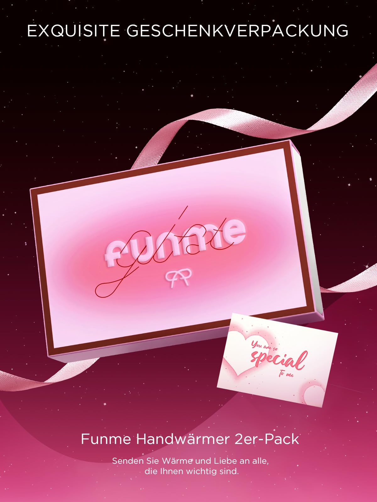 Funme ogrzewacz do rąk, elektryczny ogrzewacz do rąk, 10000 mAh, OT95, 2 sztuki, USB, wielokrotnego użytku, z powerbankiem, 3 poziomy ciepła, maksymalnie 60 °C, przenośny ogrzewacz kieszonkowy dla