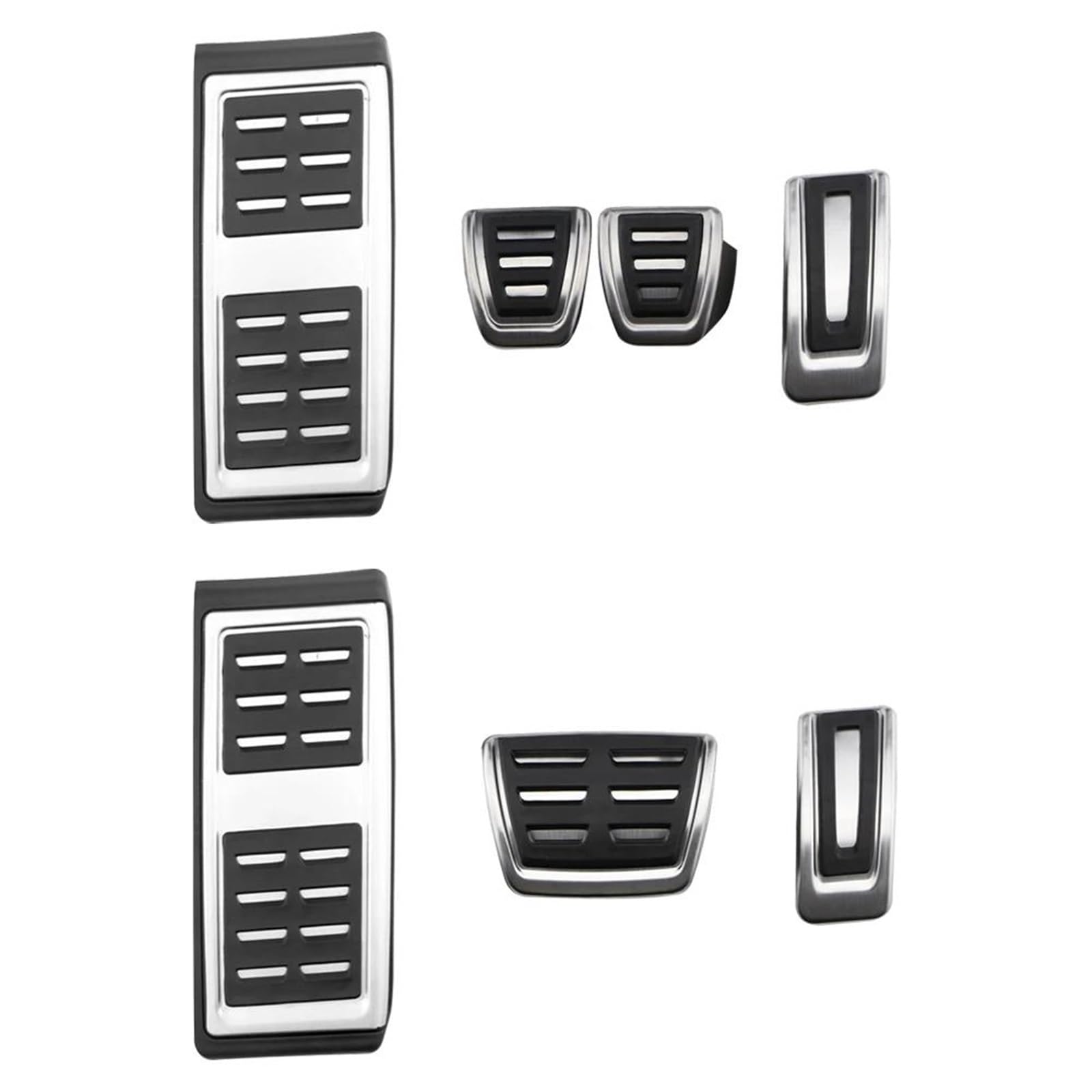 Auto Pedalabdeckung Für VW Für E-UP Für EUP UP! 2015-2022 Edelstahl Auto Gas Bremspedal Schutzpolster Abdeckung LHD Autopedale Foot Rest Pedal Abdeckung(1Pc Rest Pedal)