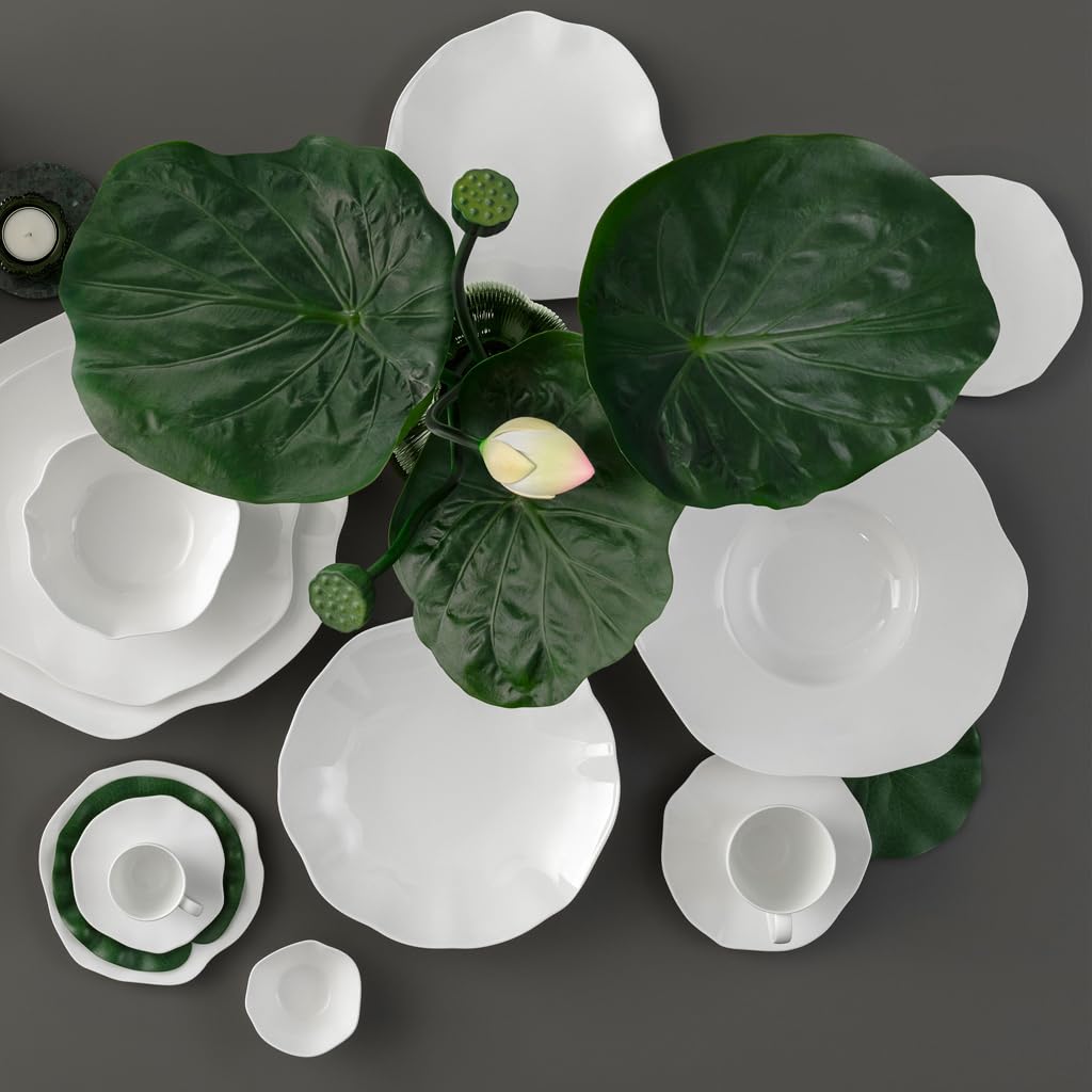 Villeroy & Boch – Pura Etagere, ca. 27,5 × 27,5 × 27 cm, Reinweiß, spülmaschinenfest & mikrowellensicher, fließende Form, Premium Bone Porzellan made in Germany
