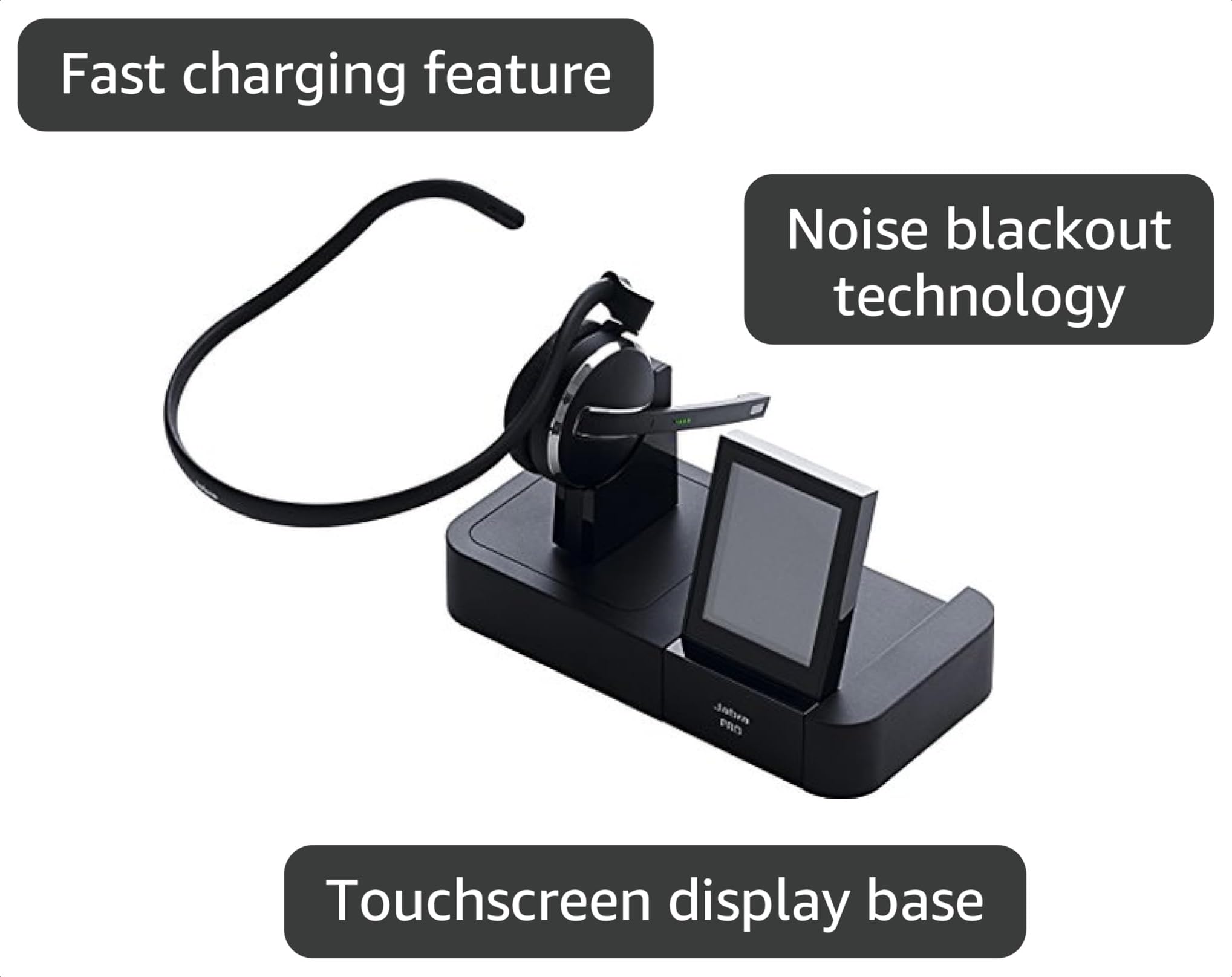 Amazon.com: Jabra PRO 9470 Mono - Professional Wireless Unified