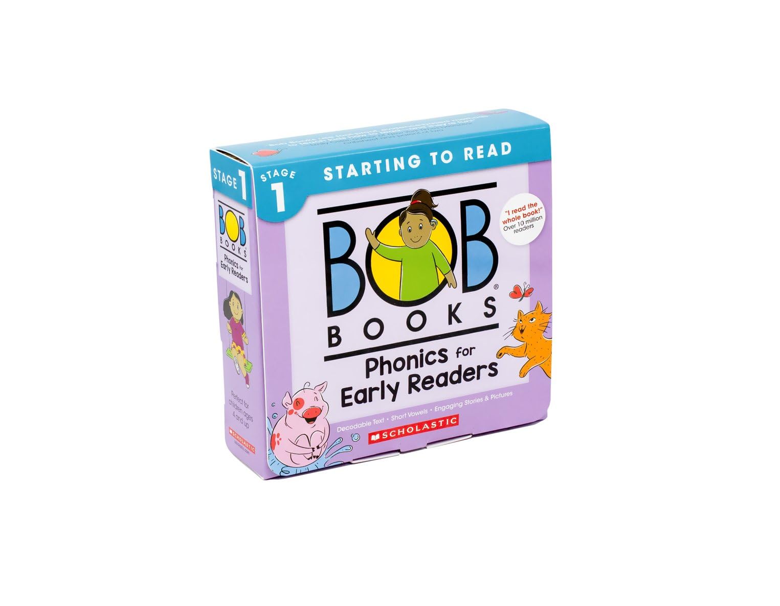 Scholastic Bob Books Phonics for Beginning Readers  Phonics, Ages 4 and Up, Kindergarten Stage 1; Starting to Read