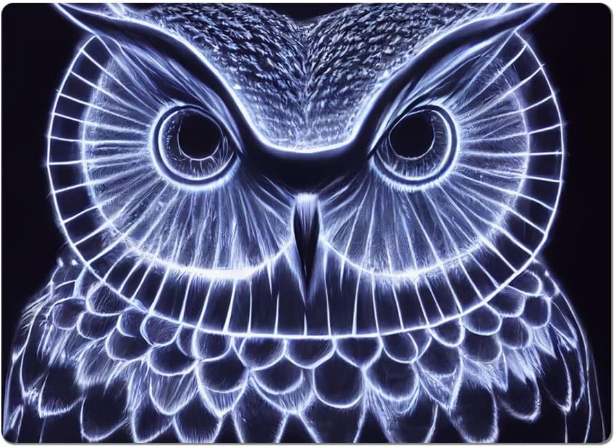 Colorful Neon Owl Car Magnet 2 PCS - Animal Car Magnet - Art Sticker