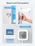 GoveeLife WiFi Thermomètre réfrigérateur avec alarme, jauge de température de congélateur numérique sans fil avec contrôle d'application, LCD Affichage, 2 Export de données libres années, pour Tub chaud de réfrigérateur (Seulement support 2.4G WiFi)