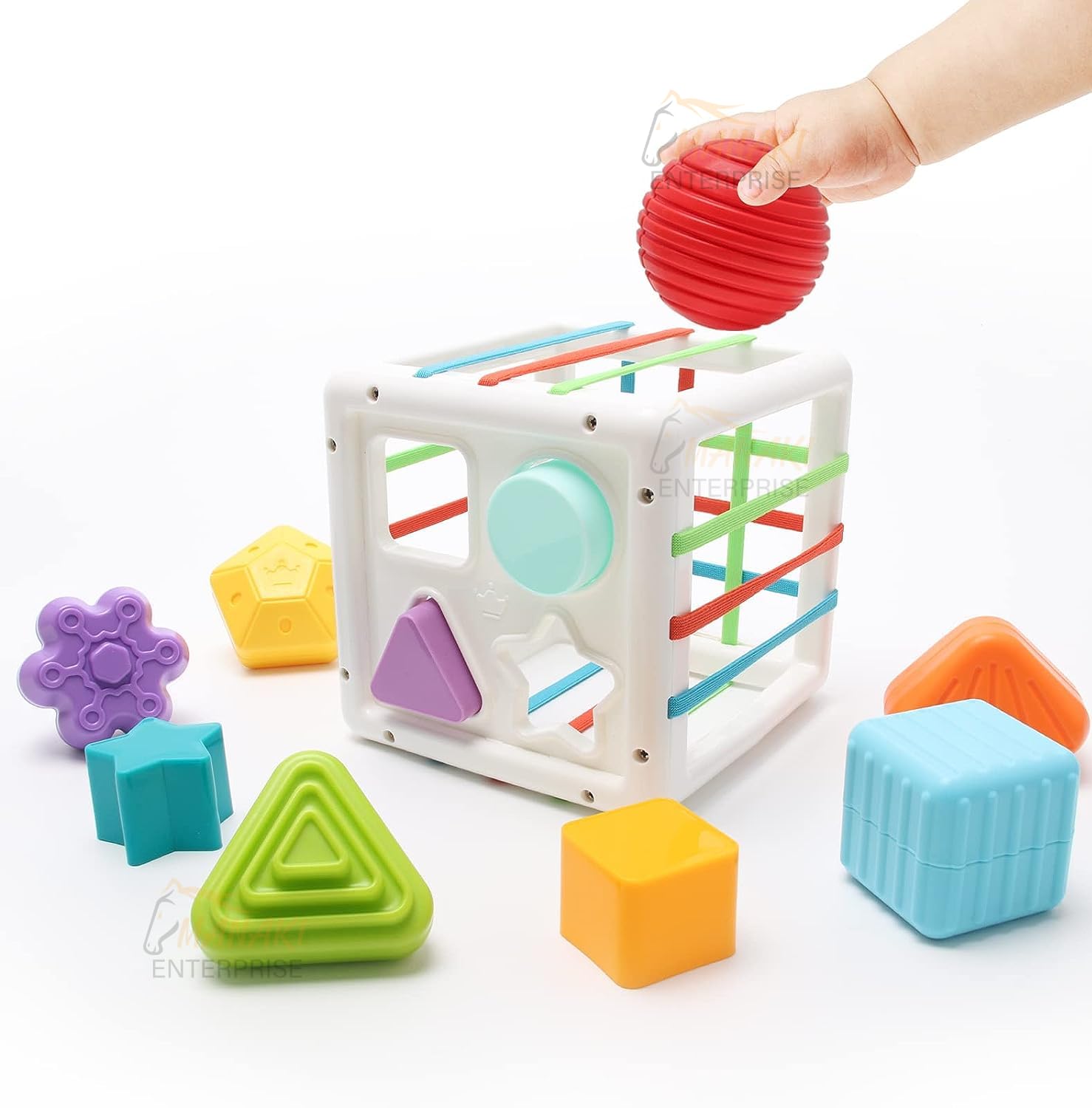 MANAKI ENTERPRISE Montessori Toys for Kids 1 Year Old, Baby Blocks Colorful Textured Balls Sorting Games,Sensory Toys Shape Sorter Toys for Baby 1st Birthday【Shape Sorting Toy Set of 10】 (B0C8NYDPGH) Amazon Price History, Amazon Price Tracker