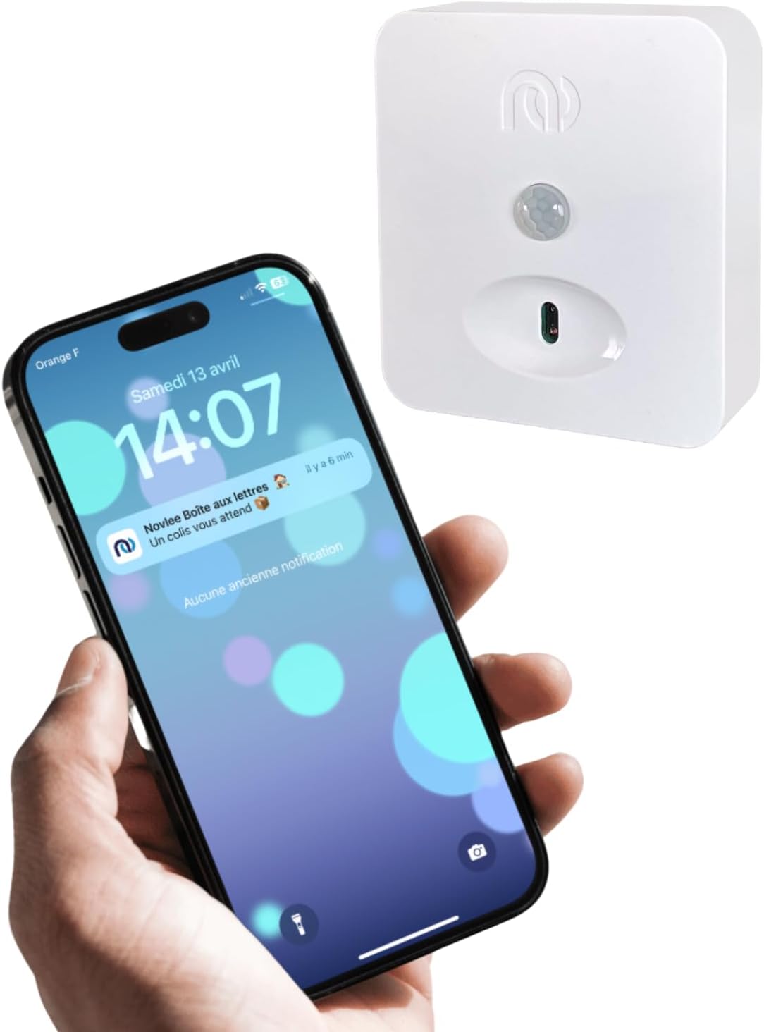 Détecteur Sécurité NOVLEE: Notifications Instantanées Colis, 2 Ans Autonomie, Longue Portée