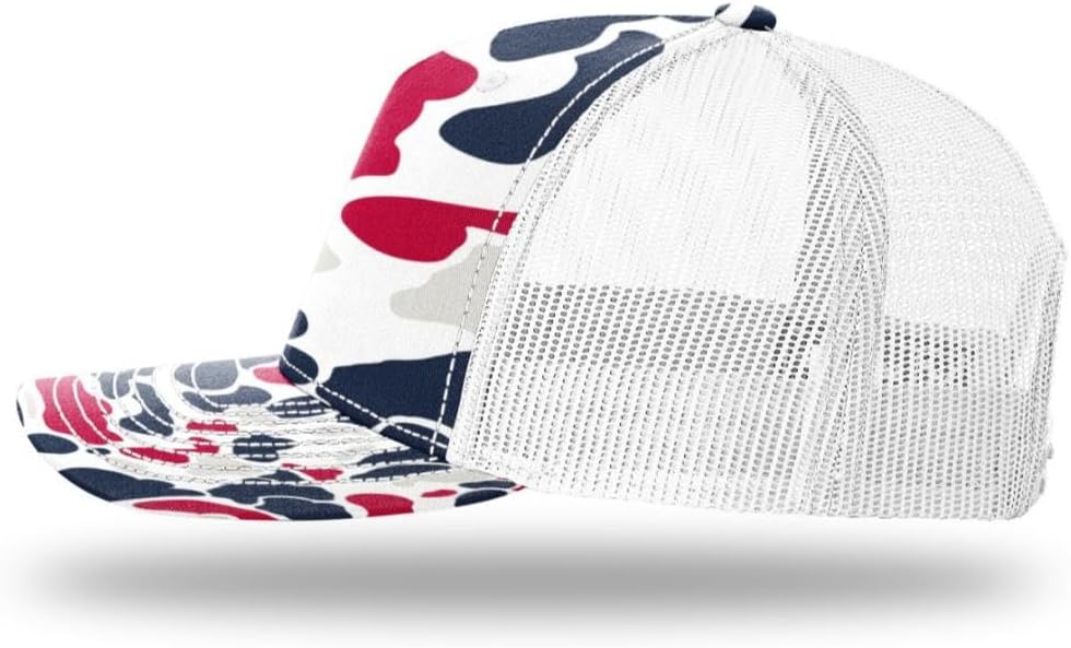 Richardson 112FP & 112PFP Classic Fit Five-Panel Adjustable Snapback Trucker Cap | OSFM | Bulk Packs Available