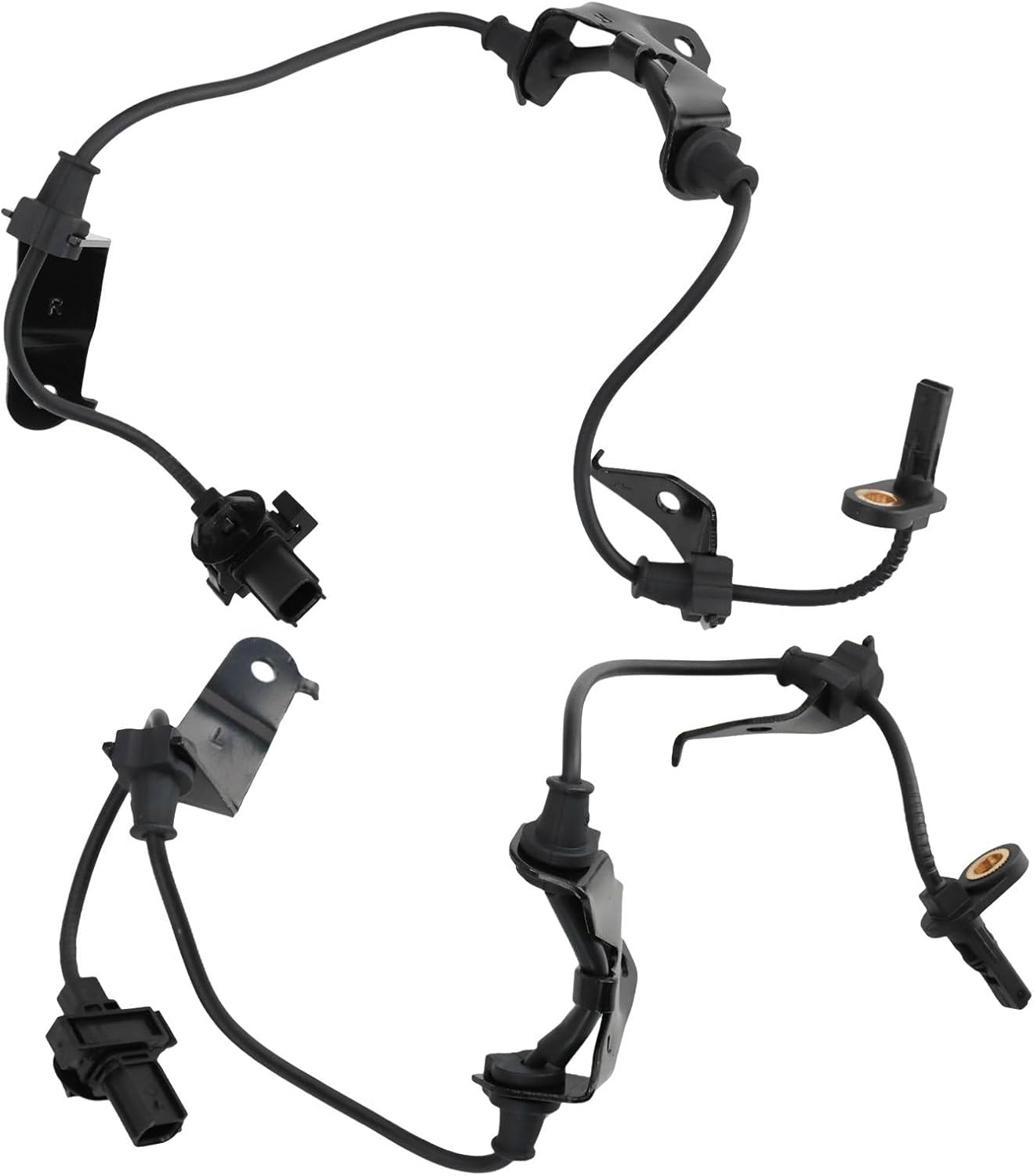 TRQ Front ABS Wheel Speed Sensor Set Compatible with 2009-2014 Acura TSX 2008-2012 Honda Accord