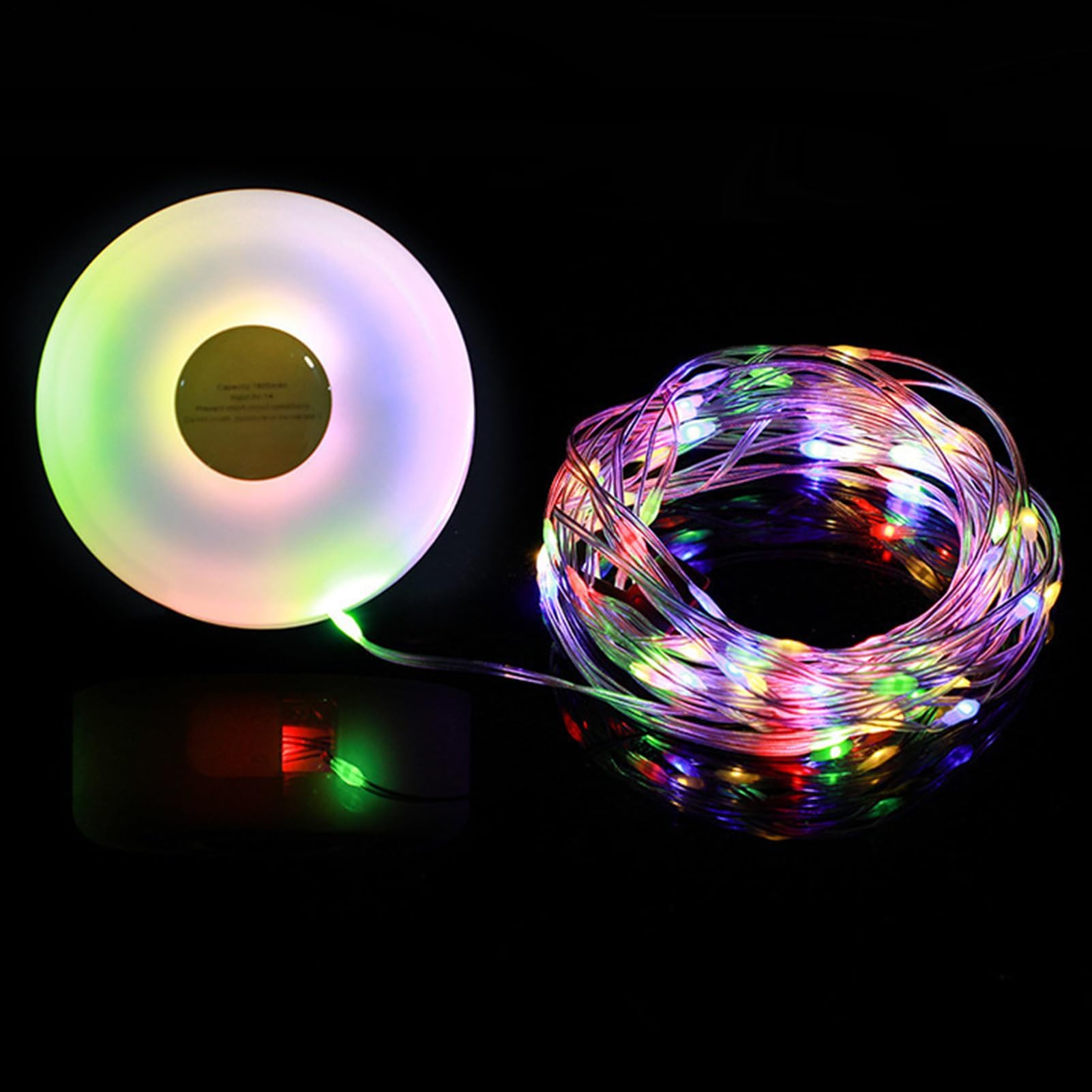 Camping String Lights Rechargeable - LED String Ambient Lamp - Outdoor Hiking Lantern | for Patio Garden Camping Backyard Party Porch Balcony Fence Hiking Travel